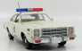 Greenlight Plymouth Fury Hazzard Police Rosco Patrol Car 1977 1:18 Bílá