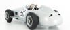 I-scale Mercedes benz F1  W196 N 50 4th British Gp 1955 P.taruffi 1:18 Silver