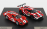 Ixo-models Ford usa Set 2x Gt Ford Ecoboost 3.5l Turbo V6 + Gt40 Mkiv 7.0l V8 1:43, červená