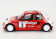 Ixo-models Peugeot 205 T16 Belga N 3 Rally Ypres 1985 B.darniche - A.mahe 1:18 Červená Bílá