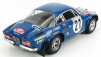 Ixo-models Renault Alpine A110 1800s N 21 Rally Montecarlo 1973 J-p.nicolas - M.vial 1:24 Blue Met