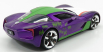 Jada Chevrolet Corvette Stingray With Joker Figure 2009 1:24 Fialová Zelená Bílá