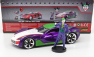 Jada Chevrolet Corvette Stingray With Joker Figure 2009 1:24 Fialová Zelená Bílá