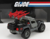 Jada Jeep Commander 1996 With G.i.joe Figure 1:32 Šedá Černá