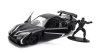 Jada Mazda Rx-7 With Black Panther Figure 1995 1:32 Black