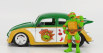 Jada Volkswagen Beetle 1962 - Michelangelo Ninja Turtles - Tartarughe Ninja 1:24 Žlutá Zelená