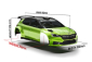 Karoserie čirá ŠKODA Fabia RS Rally2 1/10 rally 190mm