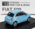 Kyosho Fiat Nuova 500 2007 With Book 1:64 Světle Modrá