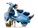 Lego Piaggio Lego - Vespa 125 1960s - 1106 Pezzi - 1106 Pieces 1:6 Světle Modrá