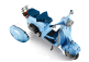 Lego Piaggio Lego - Vespa 125 1960s - 1106 Pezzi - 1106 Pieces 1:6 Světle Modrá