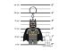 LEGO svítící klíčenka - Batman