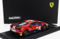 Looksmart Ferrari 488 Gt3 Evo Team Af Corse N 52 24h Spa 2023 Andrea Bertolini - Louis Machiels - Jef Machiels - Lilou Wadoux 1:43 Red