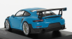 Minichamps Porsche 911 991-2 Gt2 Rs Coupe 2018 - Silver Rims 1:43 Miami Blue