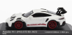 Minichamps Porsche 911 992 Gt3 Rs Coupe 2023 - Red Rims 1:43 Bílá Červená