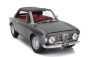 Mitica Alfa romeo Giulia 1600 Gtc Cabriolet Closed 1964 – Interior Red 1:18 Grigio Met - Šedá