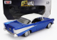 Motor-max Chevrolet Bel Air With Visor 1957 1:24 Modrá Stříbrná