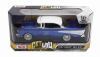 Motor-max Chevrolet Bel Air With Visor 1957 1:24 Modrá Stříbrná