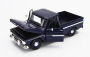 Motor-max Chevrolet C-10 Fleetside Pick-up With Trailer Roulotte 1966 1:24 Modré Dřevo