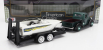 Motor-max Ford usa Pick-up With Trailer + Boat 1937 1:24 Zelená S Bílou