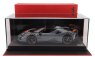 Mr-models Ferrari Sf90 Xx Stradale Spider 2024 - Con Vetrina - With Showcase 1:18 Grigio Nardo - Šedá Oranžová Černá