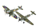 Plastic Modelkit letadla 03710 - Bf109G-10 & Spitfire Mk.V (1:72)