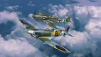 Plastic Modelkit letadla 03710 - Bf109G-10 & Spitfire Mk.V (1:72)