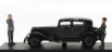 Rio-models Alfa romeo 6c 1750 - Mussolini Personal Car - Visita A Predappio Casa Natale - 1930 - With Figures - Exclusive Carmodel 1:43 Black