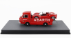 Rio-models Fiat 241 Assistenza Abarth Corse Car Transporter 1970 With Fiat Abarth 1000sp Spider 1:43 Red