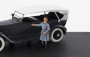 Rio-models Mercedes benz 11/40 Cabriolet Closed 1924 - With Hitler Figure After His Release From Landsberg Fortress 1:43 Black