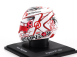 Spark-model Bell helmet F1  Casco Helmet Haas Vf-23 Team Moneygram Haas N 20 Singapore Gp 2023 Kevin Magnussen 1:5 Bílá Červená