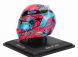 Spark-model Bell helmet F1  Casco Helmet Renault A523 Team Bwt Alpine N 31 Miami Gp 2023 Esteban Ocon 1:5 Modrá Růžová Fucsia