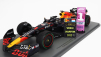 Spark-model Red bull F1  Rb18 Team Oracle Red Bull Racing N 1 Winner Japan Gp With Pit Board World Champion 2022 Max Verstappen 1:18 Matná Modrá Žlutá Červená