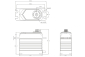 T45 HiVOLT CORELESS Digital servo (45 kg-0,13s/60°)