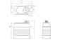 T55 HiVOLT CORELESS Digital servo (55 kg-0,19s/60°)