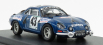 Trofeu Renault Alpine A110 N 43 Rally Bandama 1974 S.mehta - M.doughty 1:43 Blue Met