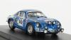 Trofeu Renault Alpine A110 (night Version) N 65 2nd Rally Tour De Corse 1969 P.orsini - J.b.canonici 1:43 Blue Met