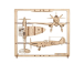 Ugears 2.5D dřevěné mechanické puzzle Stíhací letadlo