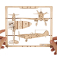 Ugears 2.5D dřevěné mechanické puzzle Stíhací letadlo