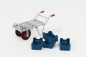 Universal hobbies Accessories Wheelbarrow With 4x Asparagus Crates 1:32 Stříbrná Modrá