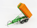 Universal hobbies Joskin Silo-cargo Lift 5400 D18 Trailer For Tractor 2004 1:32 Oranžová Zelená