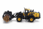 Universal hobbies Komatsu Wa475-10 Ruspa Gommata - Scraper Tractor With Wood Grapple 1:50 Žlutá Černá