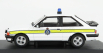 Vanguards Ford england Escort Mkiii Xr3i Police 1990 1:43 Bílá Žlutá