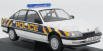 Vanguards Vauxhall Carlton 2.6li West Mercia Police 1989 1:43 Bílá Modrá Žlutá