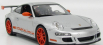 Welly Porsche 911 997 Gt3rs 2010 1:18 Stříbrná Oranžová