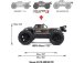 RC auto Arrma Outcast 4S V2 BLX 1:10 4WD RTR, červená