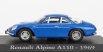 Edicola Renault Alpine A110 1969 - Silver Wheels - Con Vetrina - With Showcase 1:43 Blue Met