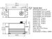 H-Speed servo HSX101 19kg.cm 0.073s/60° 25T