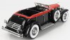 Matrix scale models Duesenberg J Riviera Phaeton By Brunn Cabriolet Open 1934 1:18 Černá Oranžová