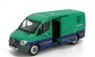 Tiny toys Mercedes benz Sprinter Van Transporter Post Office 2018 1:76 Zelená Modrá