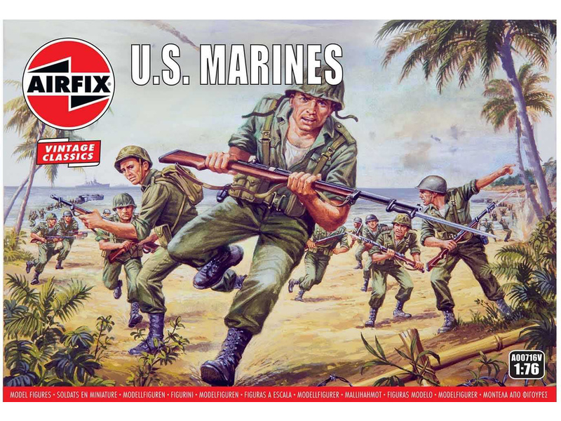 Airfix figurky - WWII US mariňáci (1:76) (Vintage)